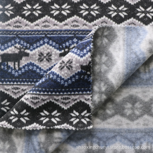Hochwertiges gutes Design 100% Polyester One Side Pinsel Scheuel gestrickt lose Fleece Stoff für Mantel Home Textile